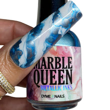 Load image into Gallery viewer, Marble Queen Metallic Inks • AZURE
