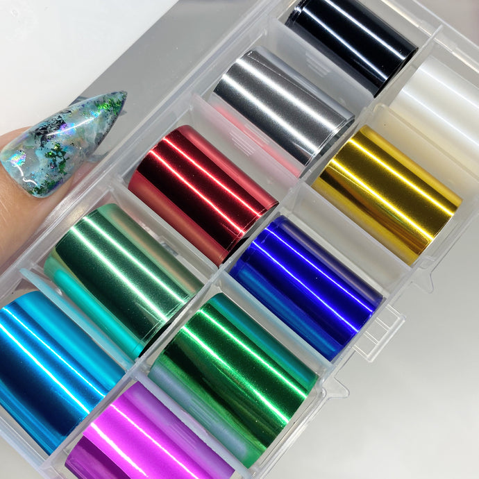 Nail Art Foils • METALLIC RAINBOW